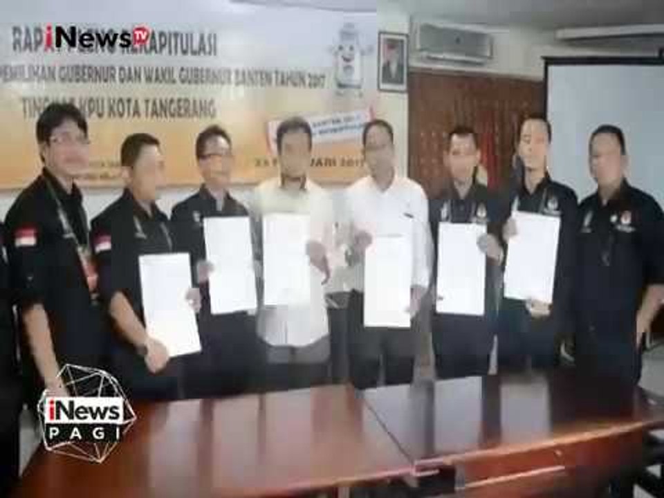 Dari hasil akhir rekapitulasi, Wahidin-Andika dinyatakan menang secara sah - iNews Pagi 24/02