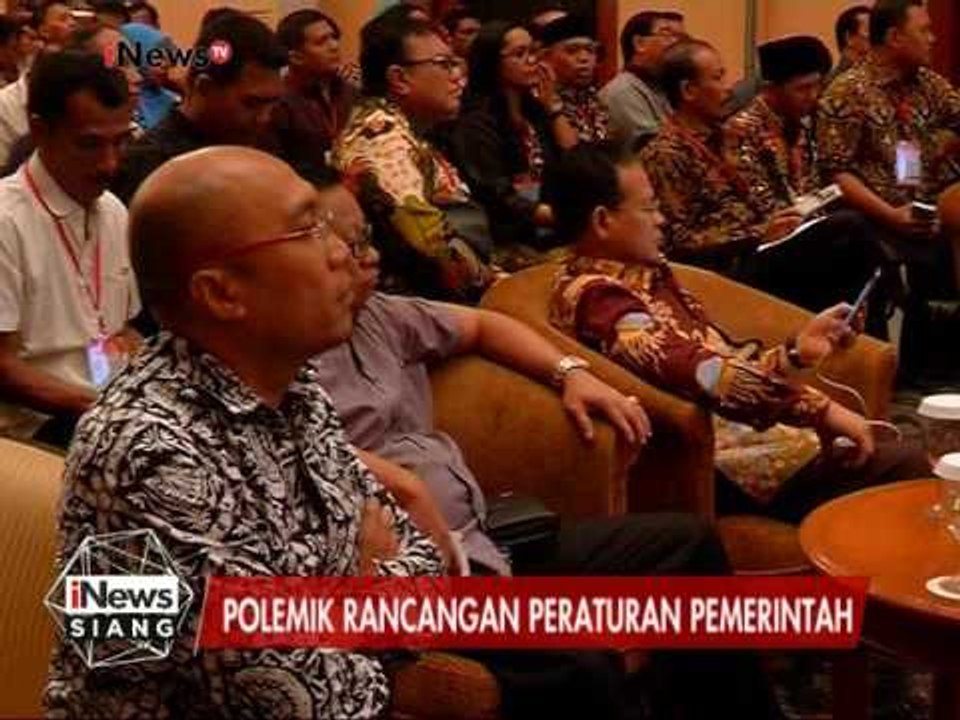 Polemik rancangan peraturan Pemerintah, RPP tak kunjung disahkan Presiden - iNews Siang 26/02