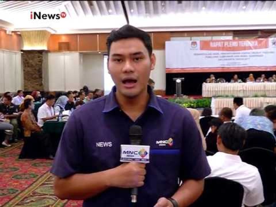 Rapat Pleno terbuka KPU DKI Jakarta masih berlangsung - iNews Siang 26/02