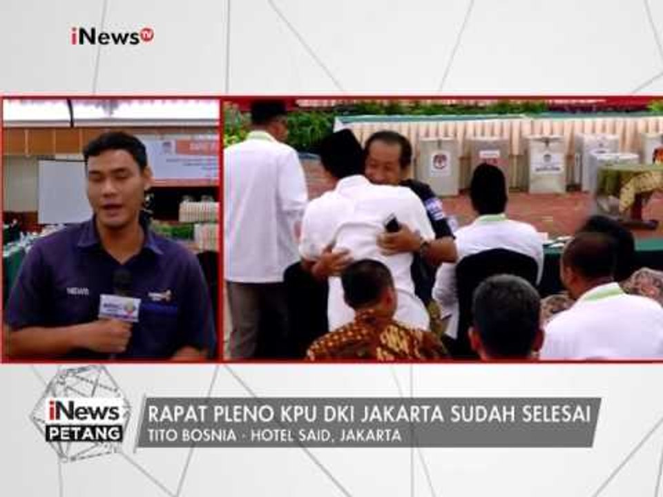 Rapat Pleno KPU DKI Jakarta sudah selesai - iNews Petang 26/02