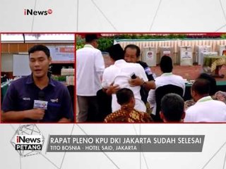 Rapat Pleno KPU DKI Jakarta sudah selesai - iNews Petang 26/02