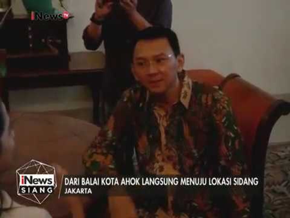 Ahok sempat ke Balai Kota sebelum menghadiri Sidang - iNews Siang 28/02