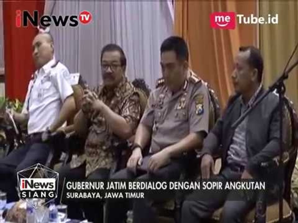 Gubernur Jatim berdialog dengan sopir angkutan - iNews Siang 21/03