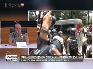 Irjen Pol Boy Rafli. A : Dalam Penggeledahan Ditemukan Bahan Perakit Bom - iNews Petang 28/02