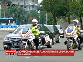 Rombongan Raja Salman Melintasi Bunderan HI Menuju Masjid Istiqlal - iNews Breaking News 02/03