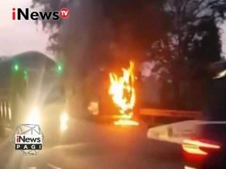 Bus terbakar di tol Cipali - iNews Pagi 11/03