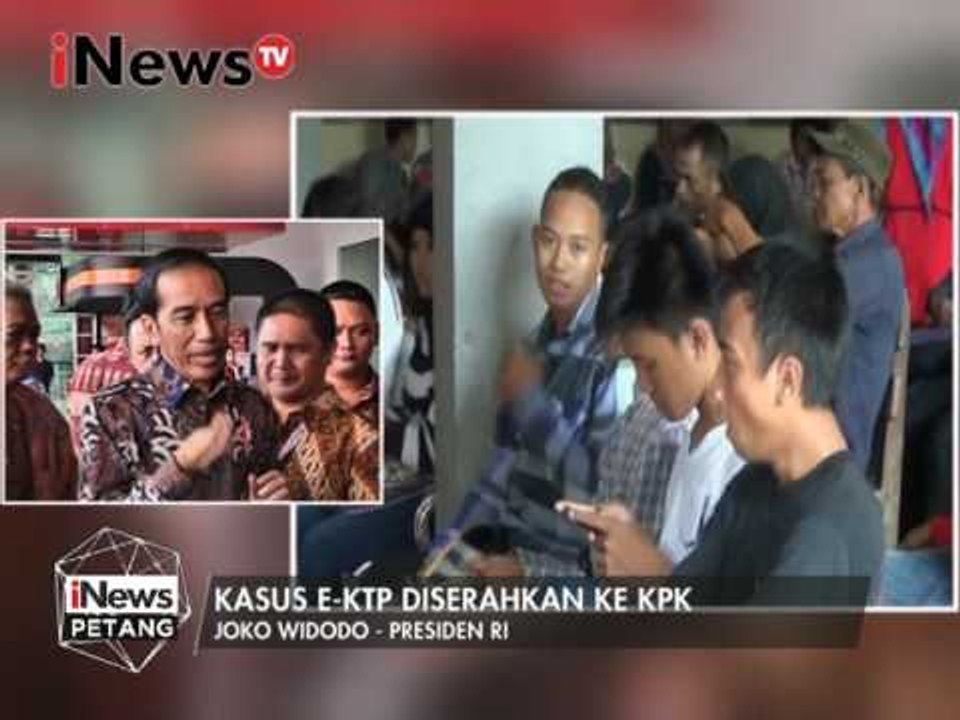 Joko Widodo : Kasus E-KTP diserahkan ke KPK - iNews Petang 11/03