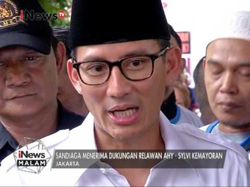 Anies-Sandi menerima deklarasi dukungan dari relawan AHY-Sylvi - iNews Malam 13/03