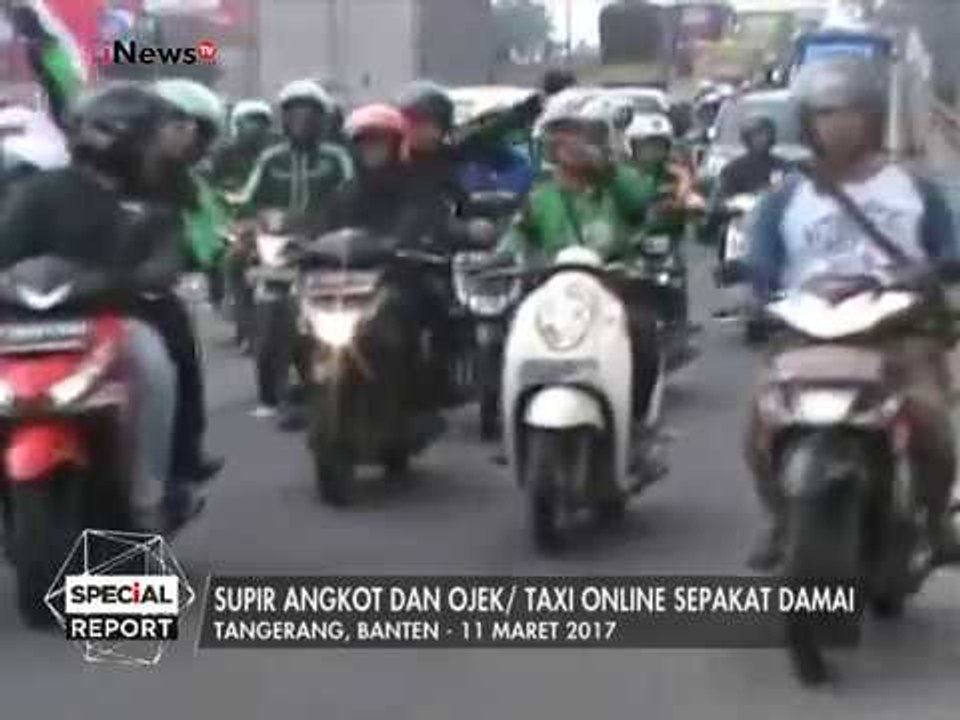Konvoi bersama supir angkot & ojek/taksi online untuk suarakan perdamaian - Special Report 13/03