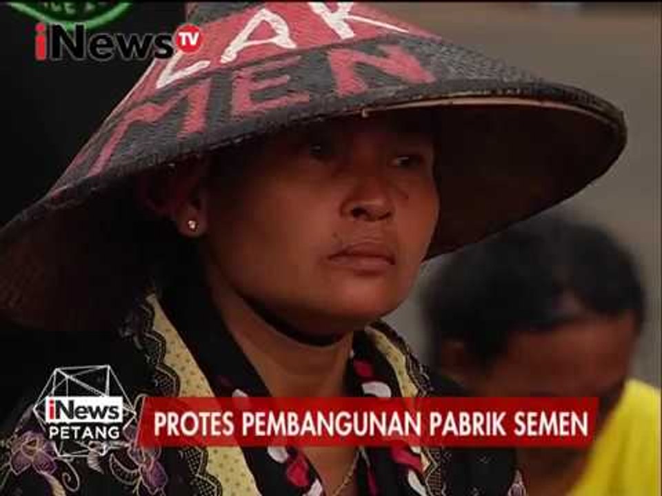 Live Report : Ririn Oktaviani : Protes pembangunan pabrik semen - iNews Petang 14/03