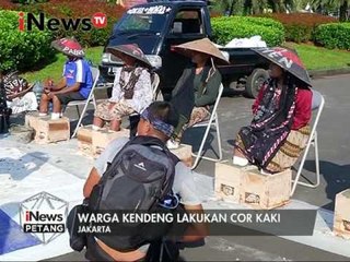 Pihak istana belum temui warga, Warga Kendeng lakukan cor kaki - iNews Petang 14/03