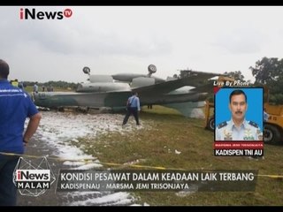 Marsma Jemi trisonjaya : Pukul 17.25 WIB telah terjadi pesawat F-16 tergelincir - iNews Malam 14/03