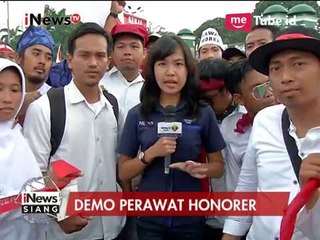 Laporan terkini terkait demo perawat honorer di Gedung DPR - iNews Siang 16/03