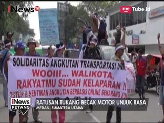 Download Video: Ratusan Pengemudi Bentor Tuntut Penutupan Angkutan Online - iNews Petang 20/03