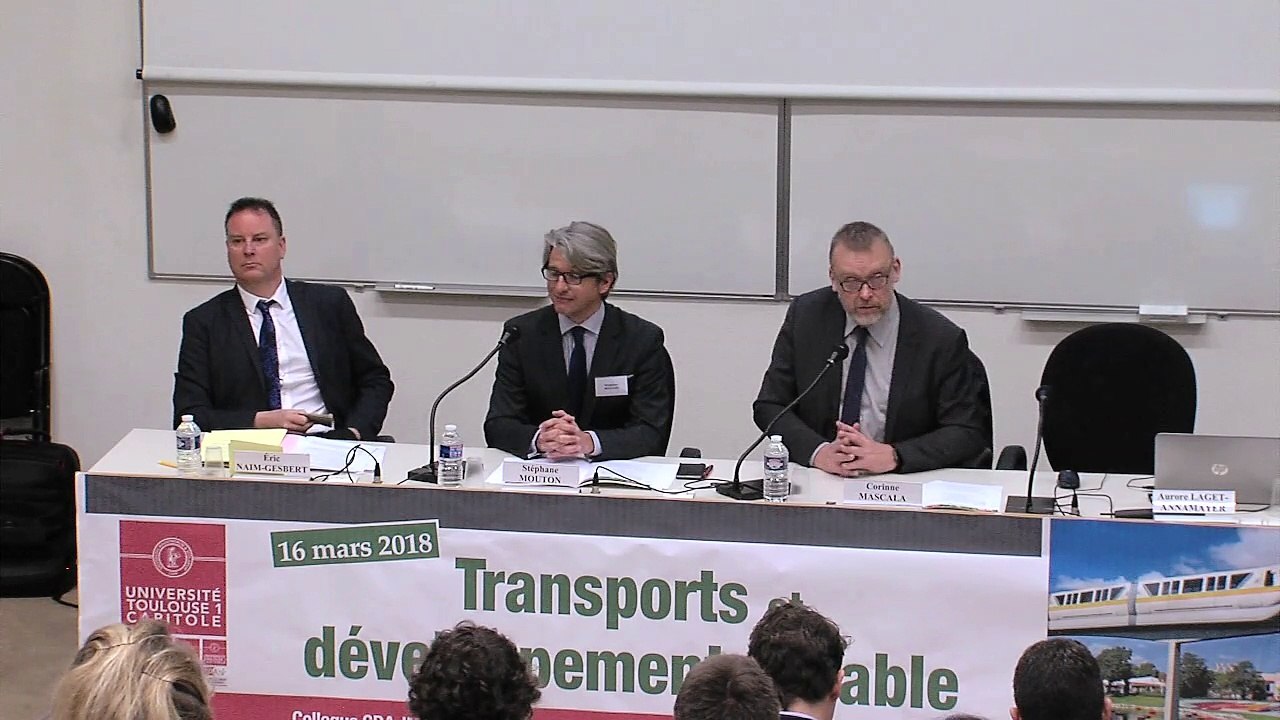 IFR_"Transports et développement durable"_01_allocutions d'ouverture et présentation du colloque(Vincent Dussart, Stéphane Mouton, Eric Naim-Gesbert)