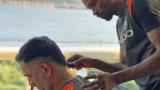 India vs England 3rd T20: Hardik Pandya styles MS Dhoni Hair on his Birthday । वनइंडिया हिंदी