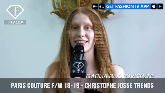 Christophe Josse Trends Paris Haute Couture Fall/Winter 2018-19 | FashionTV | FTV