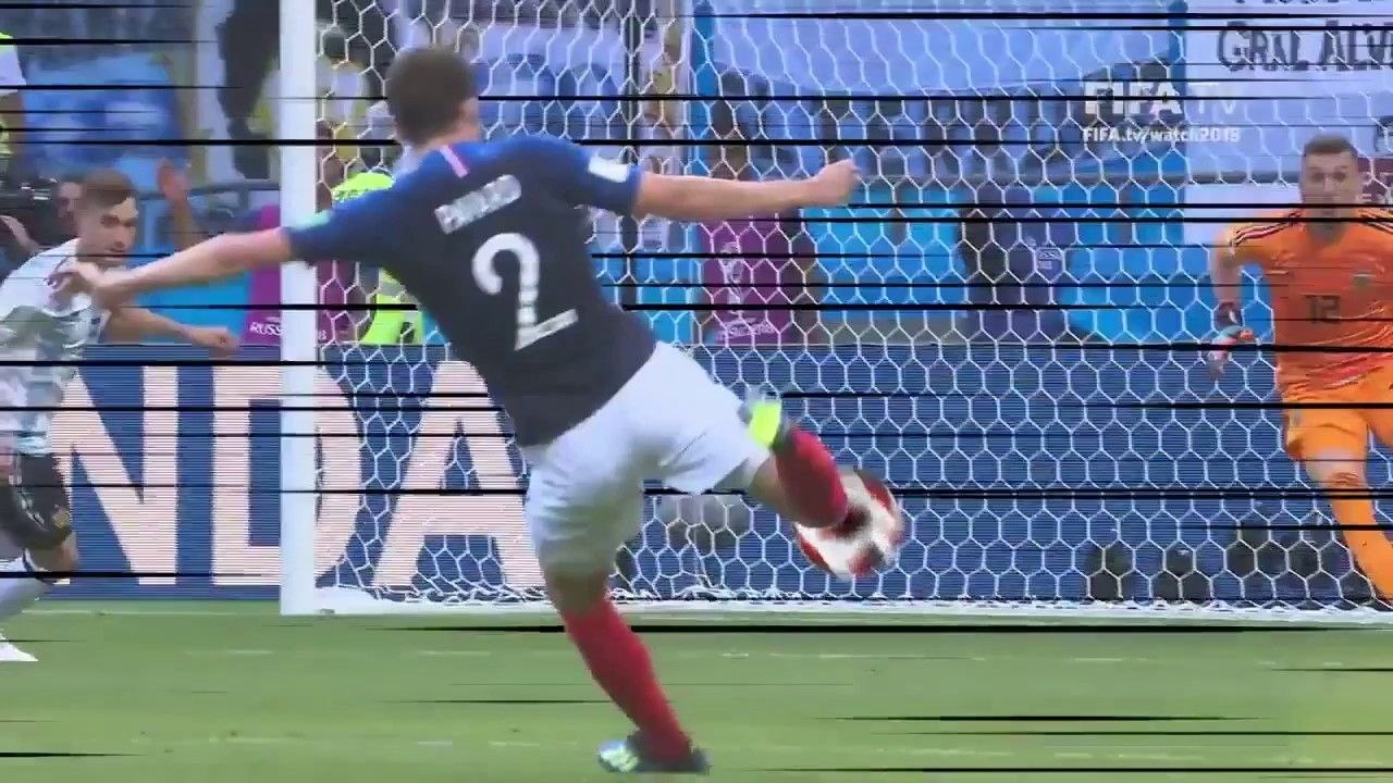 Le but de la France contre l'Argentine façon Olive et Tom !