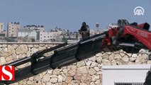 İsrail Kudüs�teki El-Ayzariyye�ye konteyner evler koyuyor