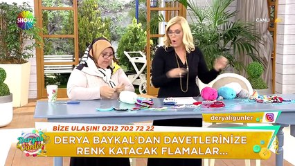 Derya Baykal'dan renkli flama yapımı!