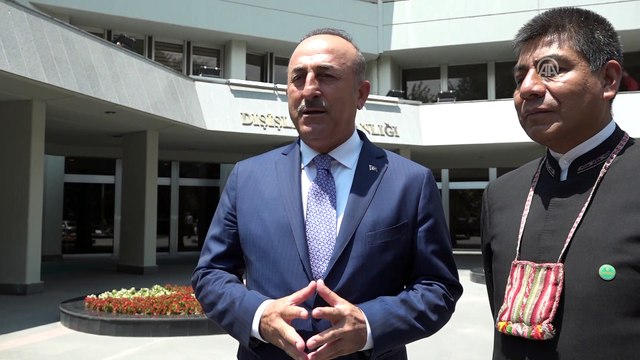 Dışişleri Bakanı Çavuşoğlu, Bolivya Dışişleri Bakanı Huanacuni ile görüştü (2) - ANKARA