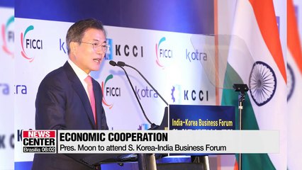 President Moon to focus on business in day two of India visit