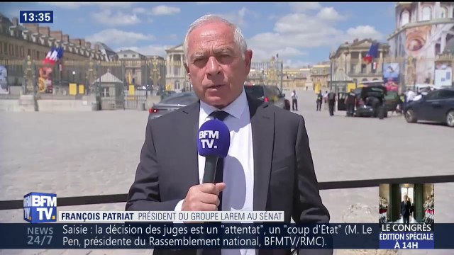 Congrès à Versailles: La politique de la chaise vide est la preuve d'un manque d'arguments réels , estime le président du groupe LaREM au Sénat, François Patriat