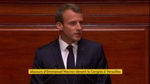 Emmanuel Macron devant le Congrès : 