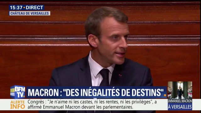 Macron devant le Congrès: Le dédoublement des classes en zone d'éducation prioritaire est une mesure de justice sociale plus efficace que tous les dispositifs de redistribution