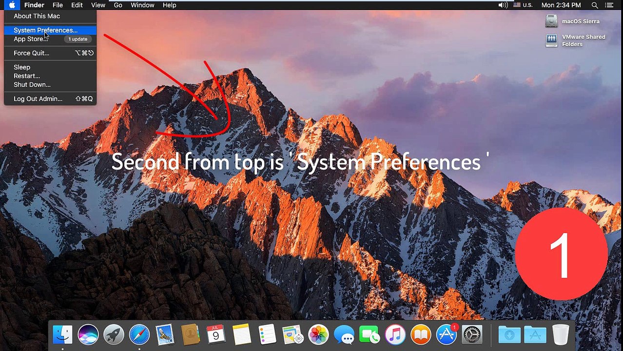 How to change the System Language of Mac OS X Sierra