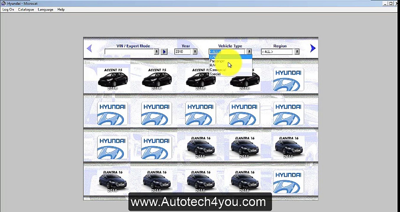 برنامج قطع غيار هيونداى Hyundai Microcat 2018