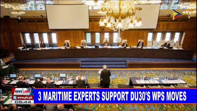 NEWS: 3 maritime experts support Du30's WPS moves