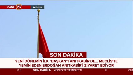 Başkan Erdoğan, yeminin ardından Anıtkabir'i ziyaret ediyor