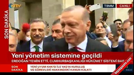 İlk Başkan'dan yemin sonrası ilk açıklama