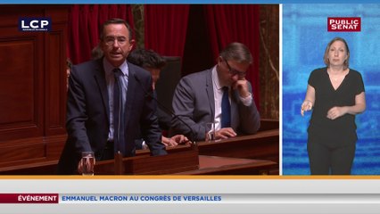 Congrès: Pour Bruno Retailleau, Emmanuel Macron "confond la transformation avec la communication"
