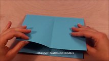 Papier Falten Origami Blume Basteln Einfache Blüte