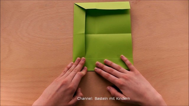 Origami Briefumschlag falten Einfaches DIY Kuvert basteln mit Papier DIN A4