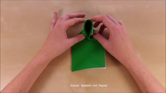 Hüpfenden Origami Frosch falten Springenden Frosch basteln mit Papier Tiere basteln mit