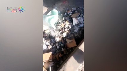 حرق أموال مزورة ملقاة تحت كوبرى الجيزة