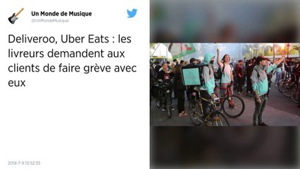 Les livreurs à vélo en grève pour dénoncer leurs conditions de travail.