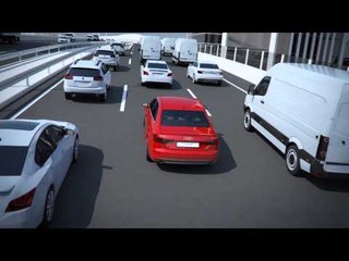 Audi A4 - Animation traffic jam assistant | AutoMotoTV