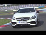 The new Mercedes-AMG A 45 4MATIC Cirrus White - Racetrack Driving Video Trailer | AutoMotoTV