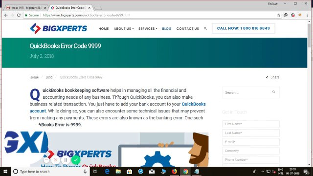 1800-816-6849 QuickBooks Error Code 9999 | Bigxperts | Team | Fix | Errors | Call now