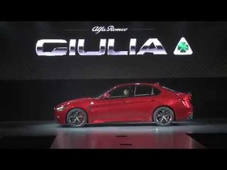 2017 Alfa Romeo Giulia Reveal at 2015 Los Angeles Auto Show | AutoMotoTV