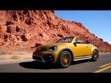 The new Volkswagen Beetle Dune Cabriolet Driving Video | AutoMotoTV