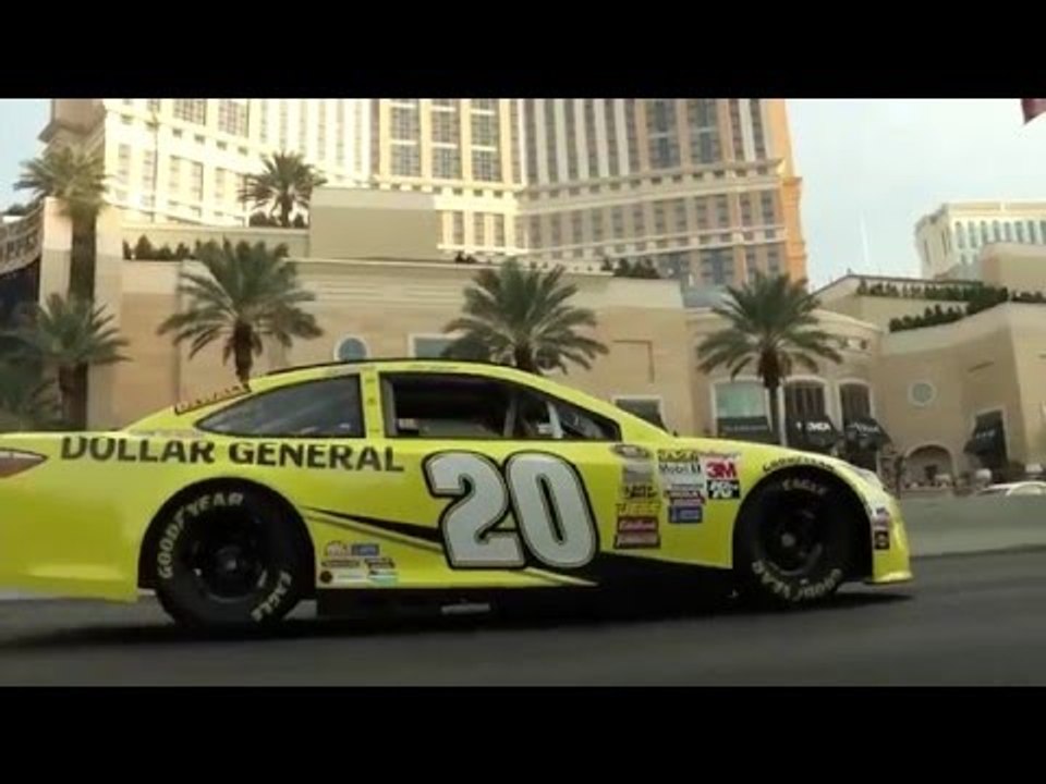 NASCAR Drives Into Las Vegas with a Burnout on the Las Vegas Strip | AutoMotoTV