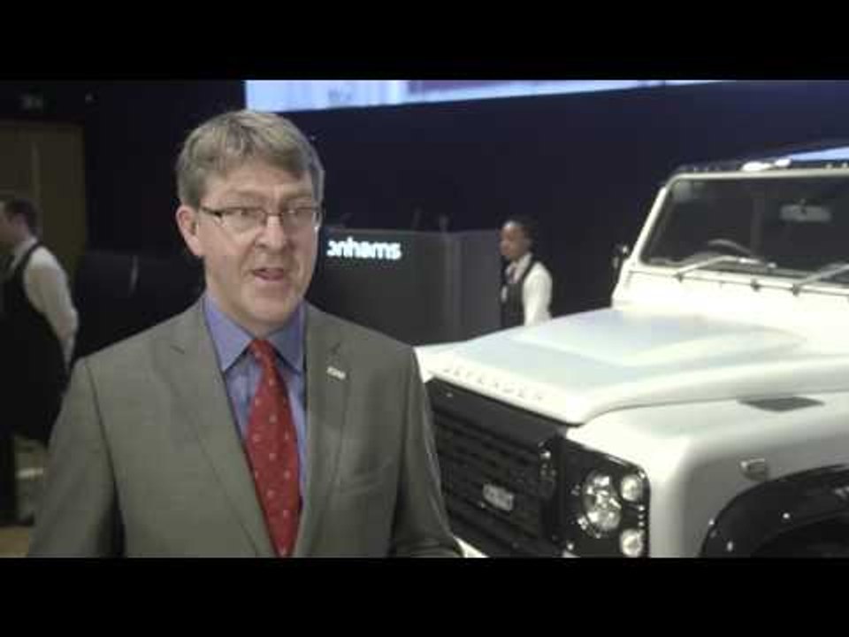 Land Rover Defender 2,000,000 Bonhams Auction - Interview Mike Adamson, Chief Executive | AutoMotoTV