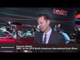 Duncan Aldred, GMC, at the 2016 North American International Auto Show | AutoMotoTV