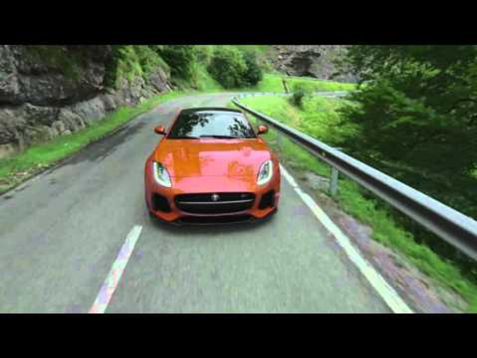 Jaguar F-type SVR Firesand Orange Driving Video | AutoMotoTV