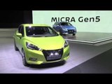 Nissan Micra Gen5 Exterior Design in Green at Paris Motor Show 2016 | AutoMotoTV
